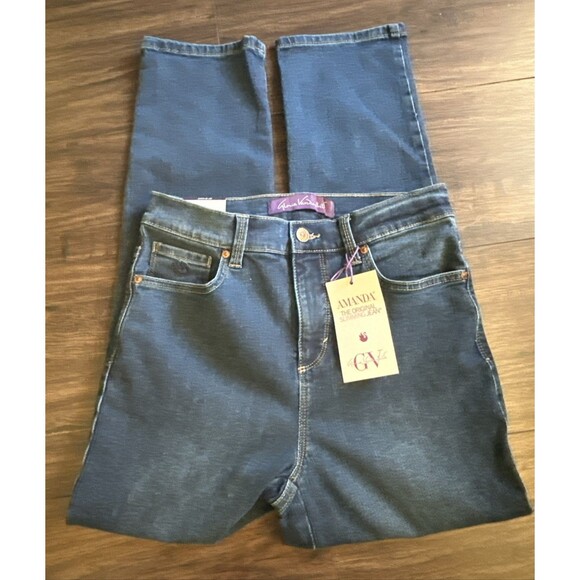 Gloria Vanderbilt Women's Petite Amanda Jeans Classic Rise Tapered Leg 6P Short - Picture 5 of 7